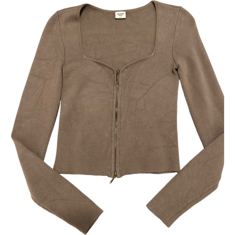 Abercrombie & Fitch Tan Knit Sweater
